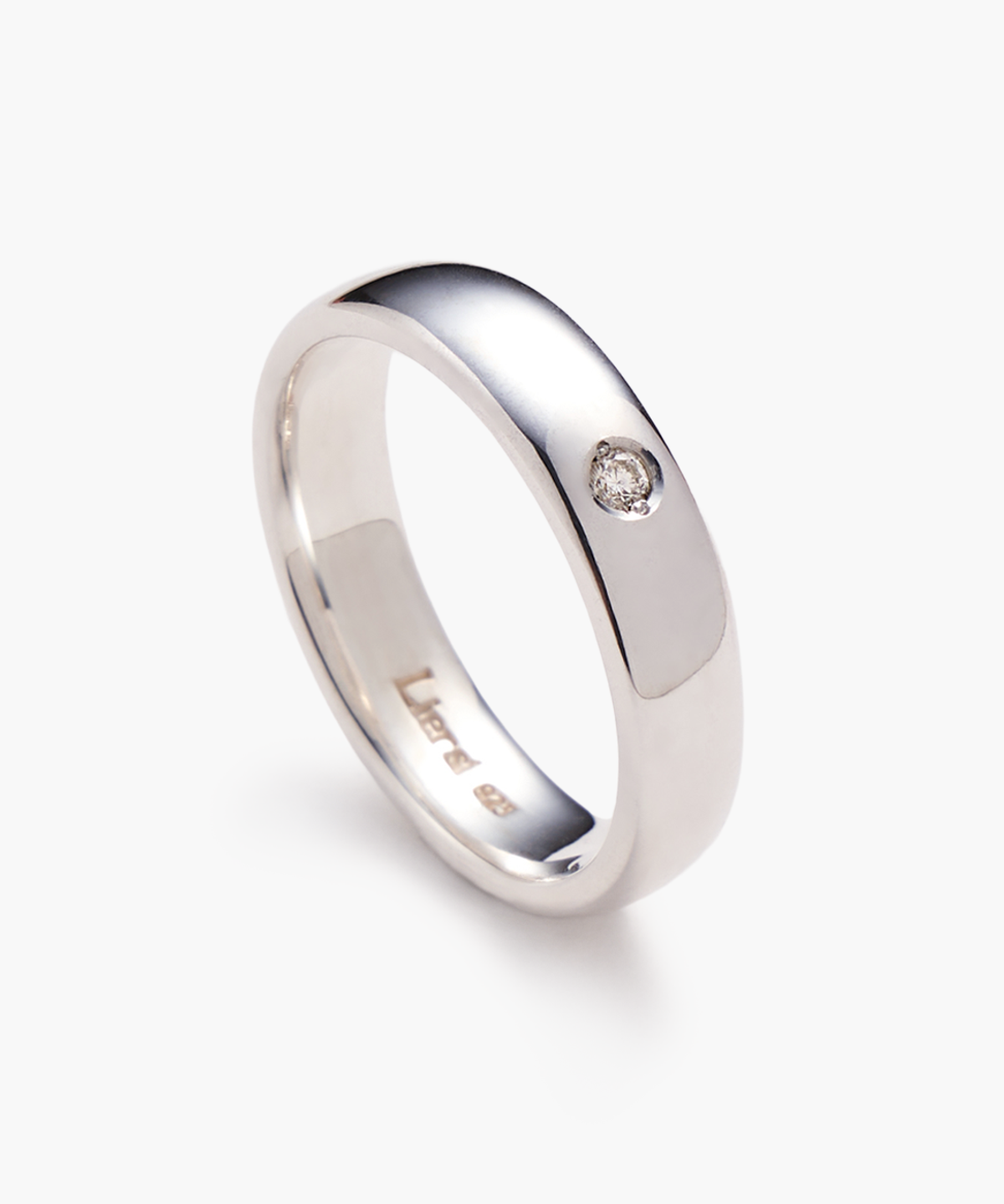 리에르시(LIERSI) 돔 5mm 1diamond 엥게이지 반지 (1~30size)