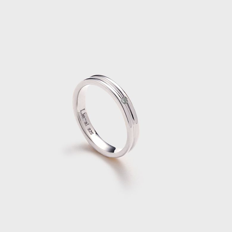 파사드 1diamond 라인 반지