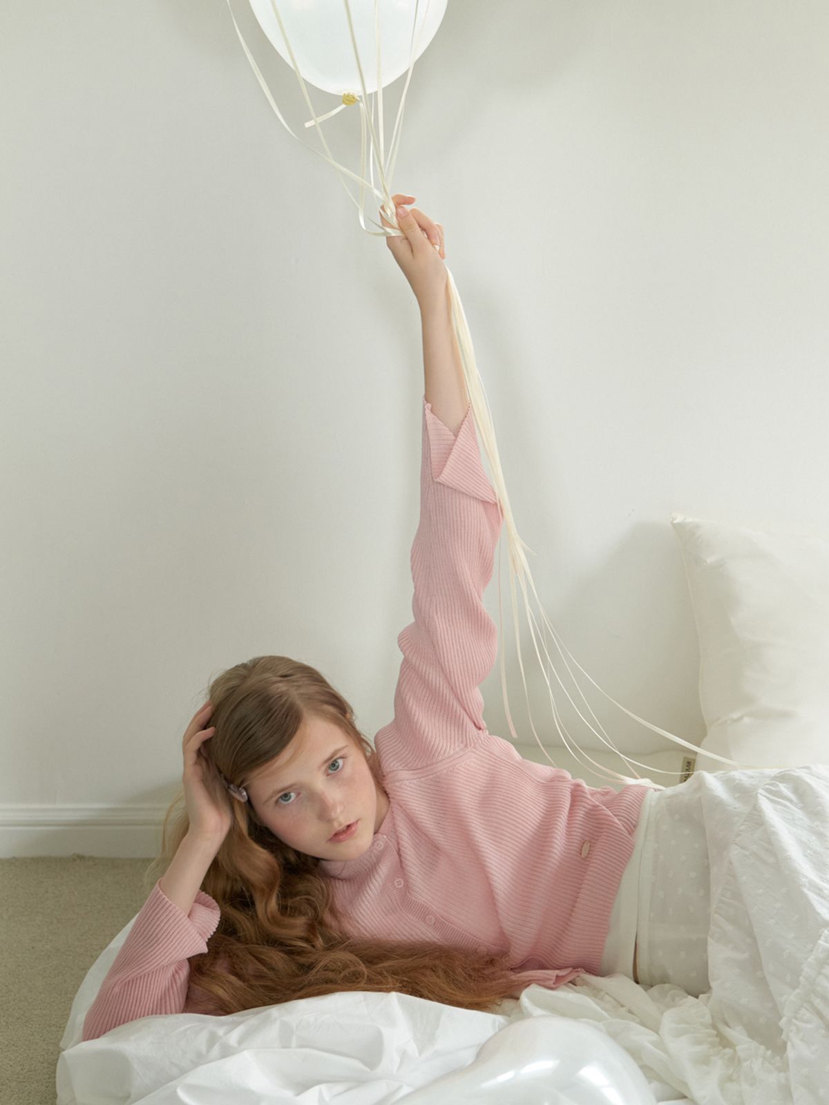 리엘(RE L) Boboli summer cardigan (pink)