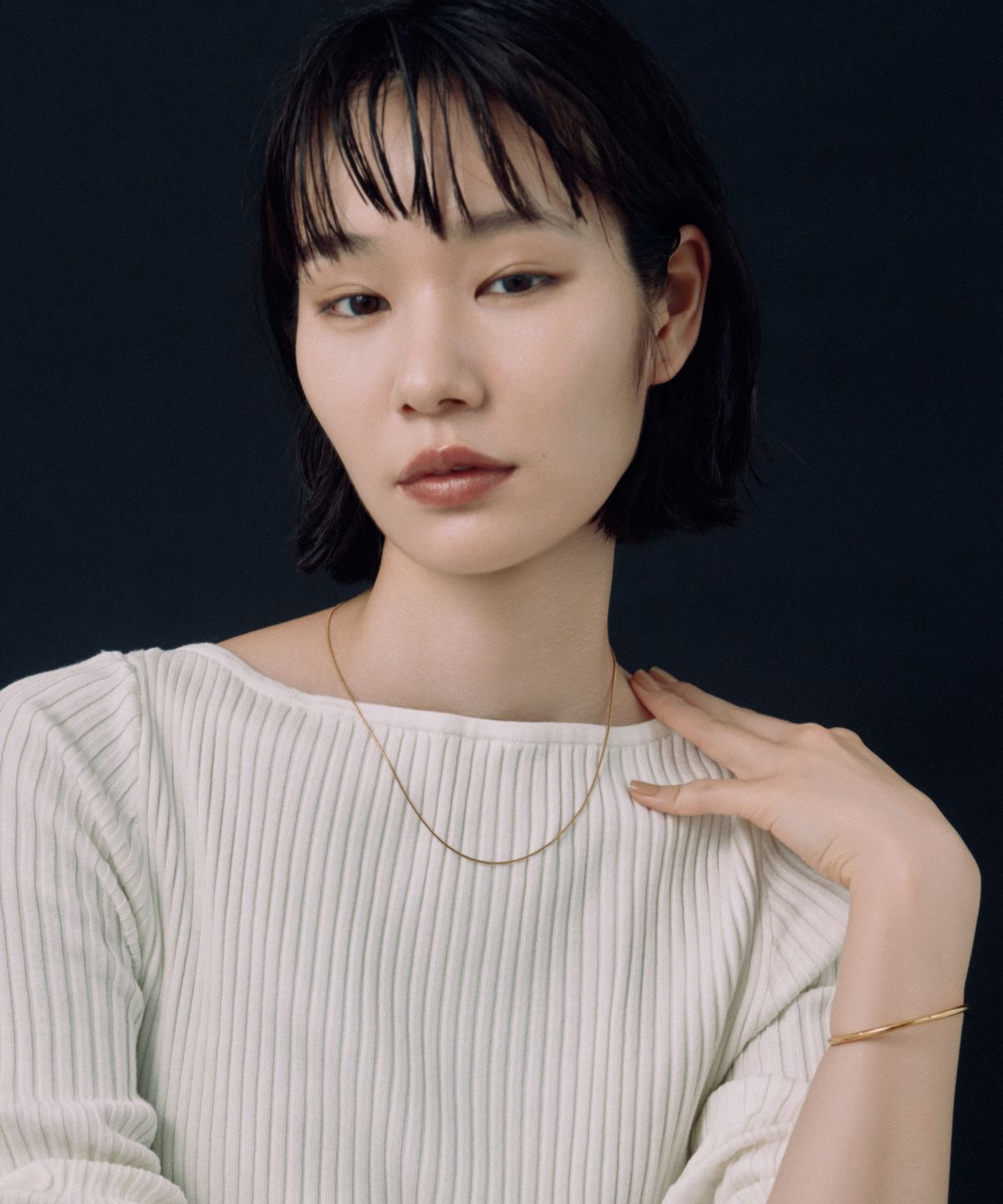 노비스도쿄(NOVICE TOKYO) 슬림 라운드 체인 목걸이 Thin Round Chain Necklace［Stainless］/ Gold