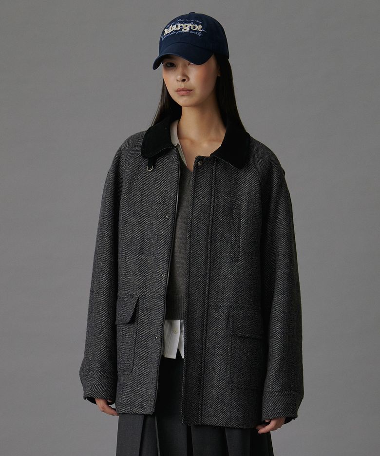 [브랜드위크 20%쿠폰] 80s BRITISH HUNTING JACKET CHARCOAL