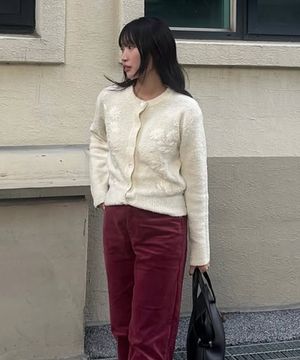 GRANDMA BOUCLE CARDIGAN CREAM