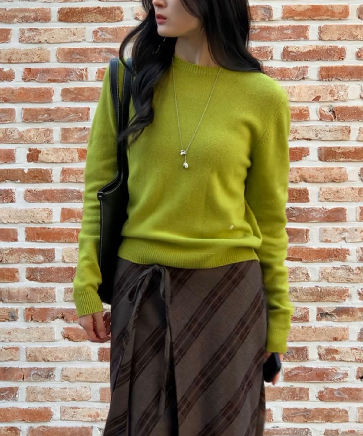 튜드먼트(TTUDEMENT) ESSENTIAL CREWNECK SWEATER_OLIVE