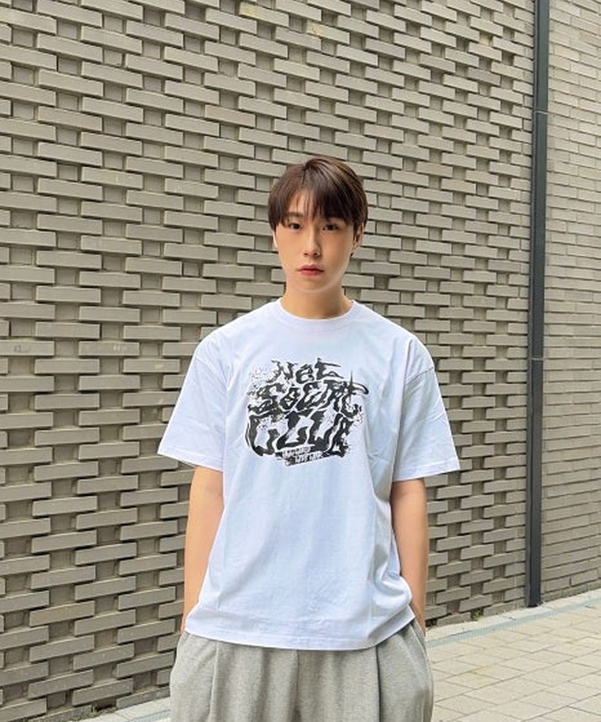 넷소셜클럽(NET SOCIAL CLUB) 디스톨트 반팔티 (화이트)