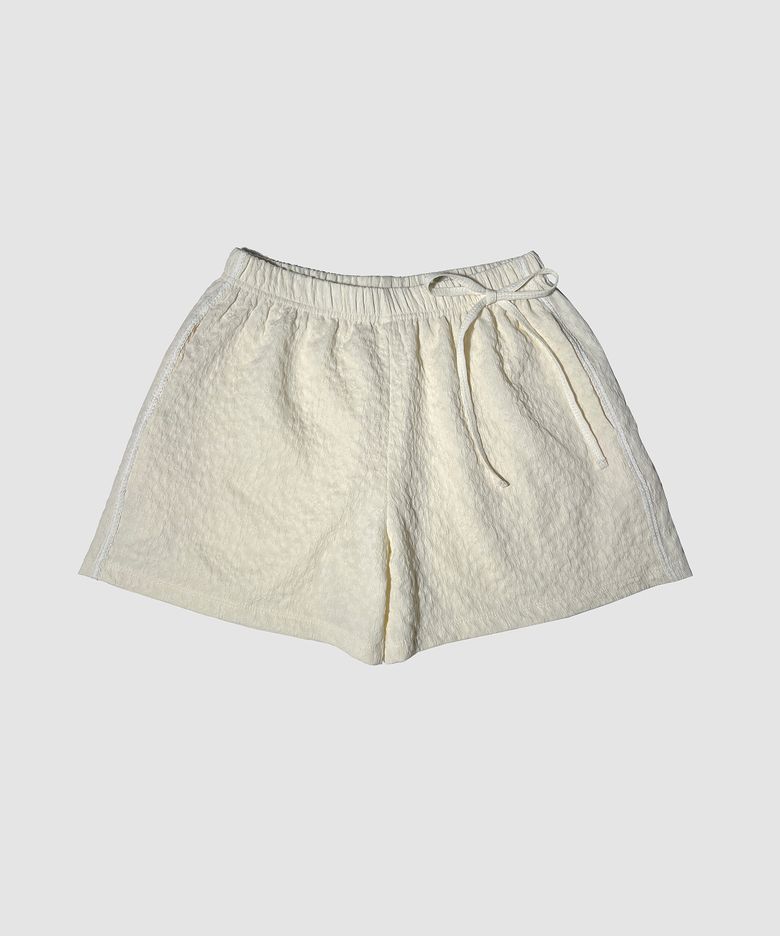 ERIN FLOWER SHORTS - CREAM
