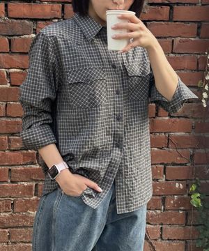 WESTERN CHECK SHIRT_BROWN