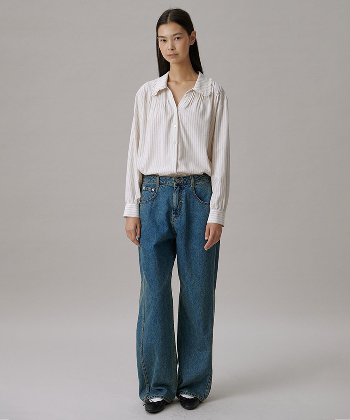 튜드먼트(TTUDEMENT) BOY FRIEND DENIM PANTS_ LIGHT BLUE