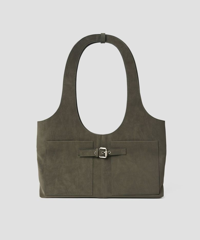 [브랜드위크 20%쿠폰] 60s OVAL HANDLE POCKET BAG KHAKI