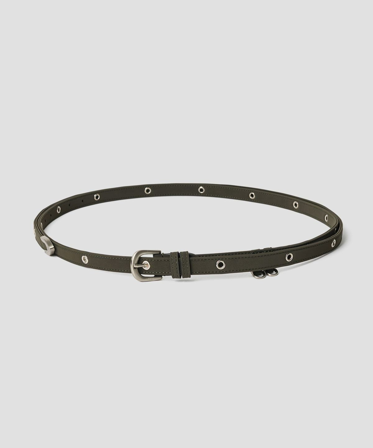 튜드먼트(TTUDEMENT) EYELET LONG BELT KHAKI