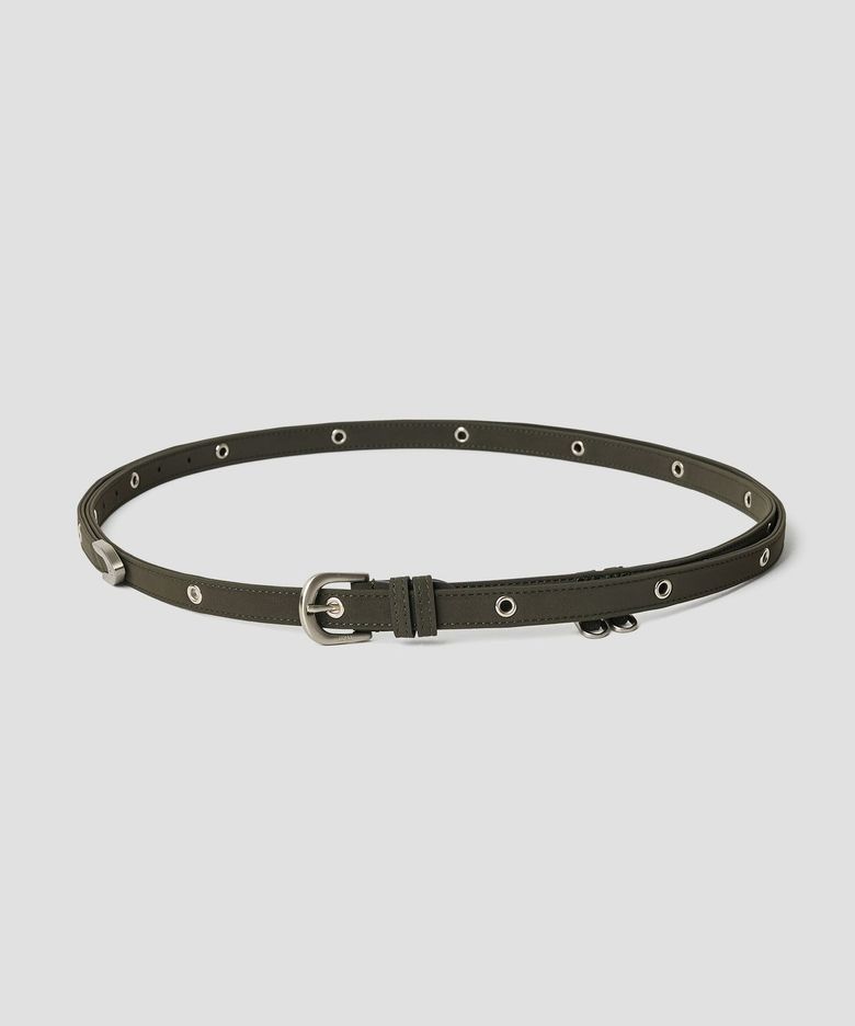 [브랜드위크 20%쿠폰] EYELET LONG BELT KHAKI