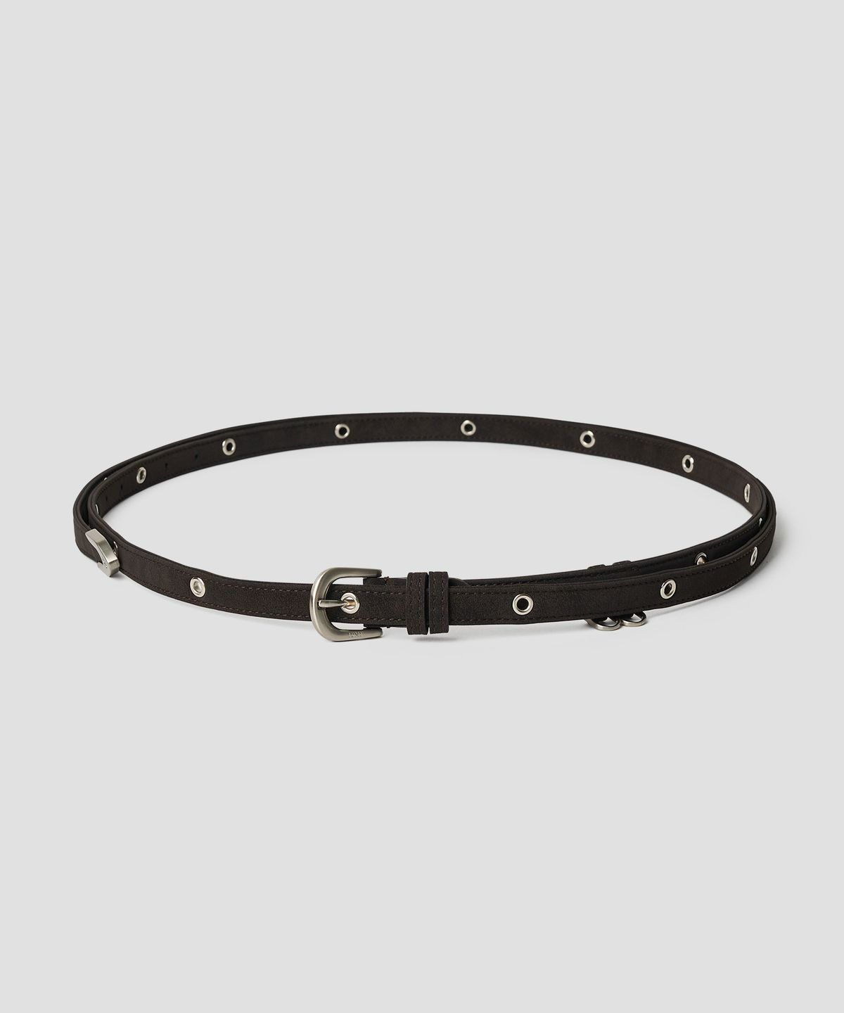 튜드먼트(TTUDEMENT) EYELET LONG BELT BROWN