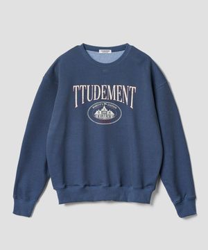 [쁨이 PICK] VINTAGE OVERFIT GRAPHIC SWEATSHIRT_NAVY