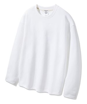 더블코튼 무지 오버핏 긴팔티 AVT313 (3 COLOR)