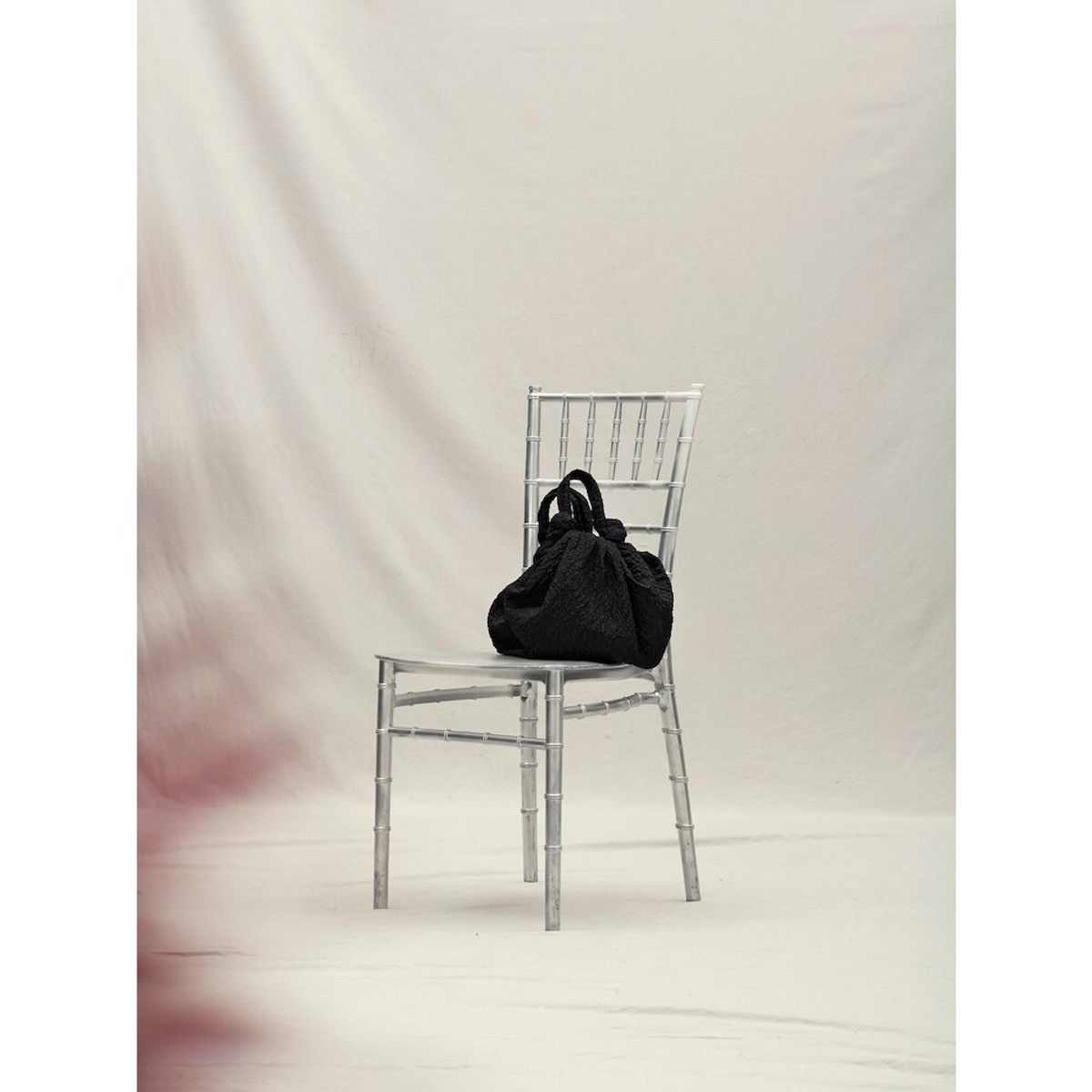 앙개(ANGGAE) Jacquard Knot Bag  Black