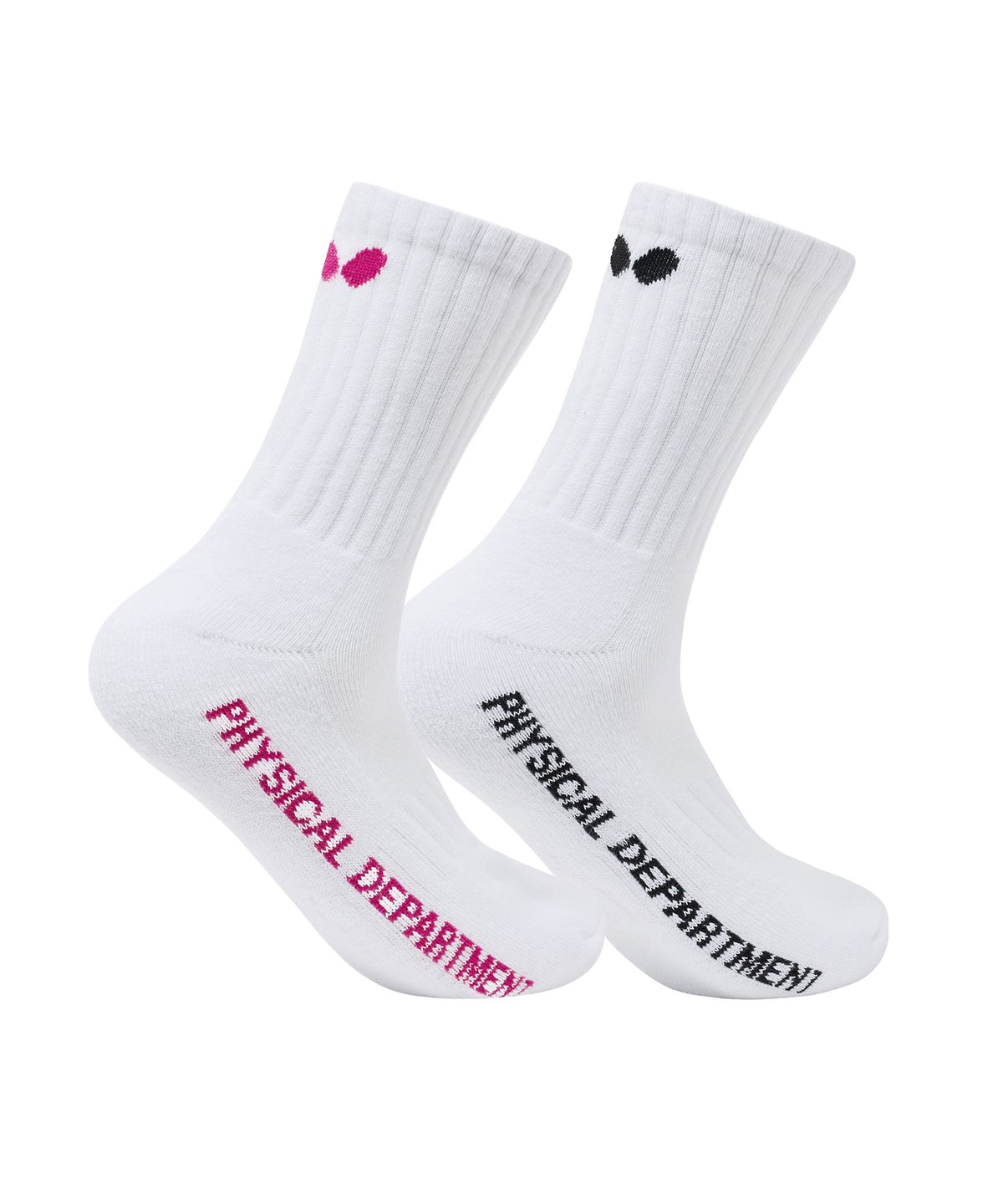 버터플라이 스포츠웨어(BUTTERFLY SPORTSWEAR) [2PACK] 버터플라이 로고 양말 화이트