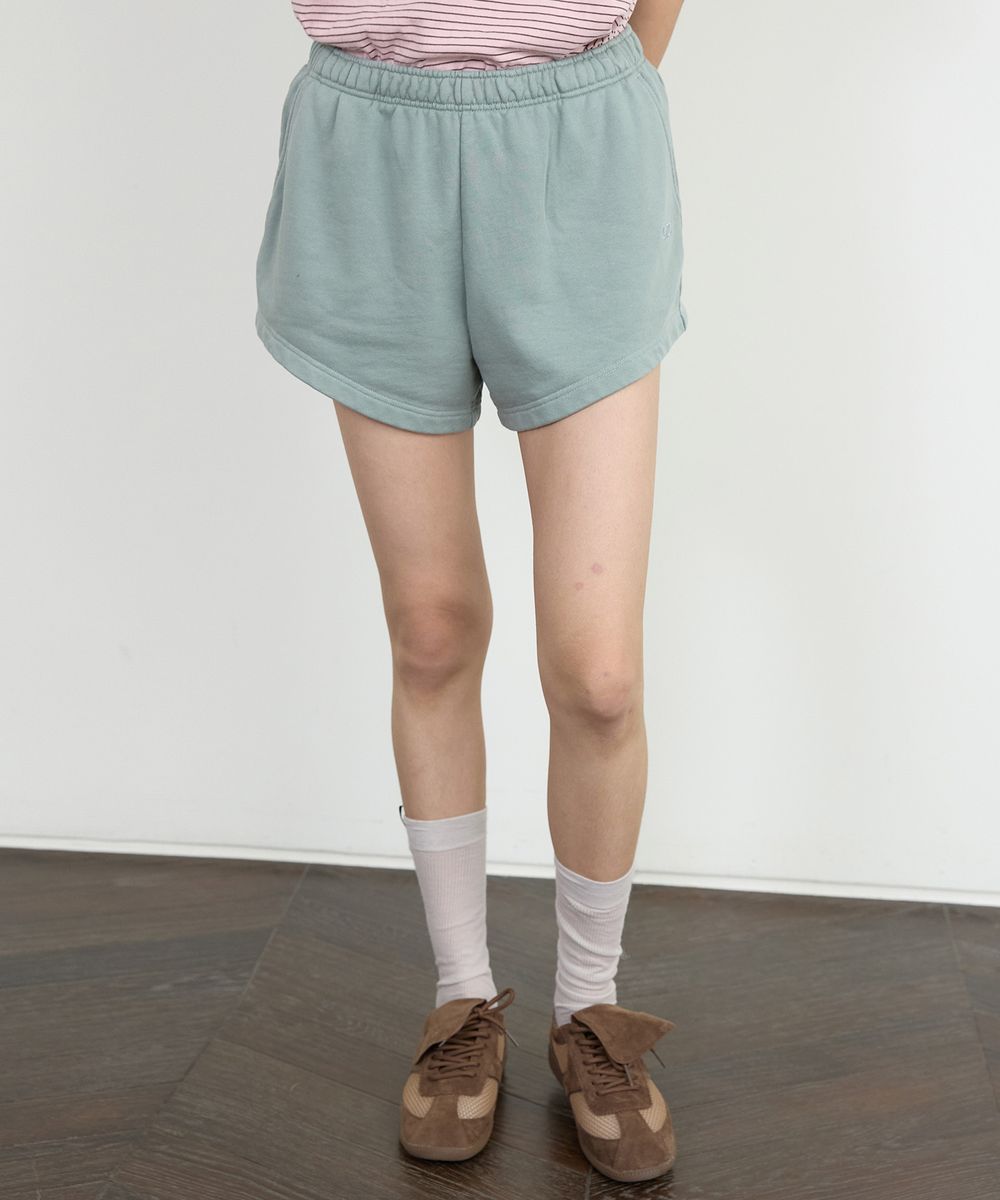 미네랄 워싱 마이크로 스웻쇼츠 [KHAKI]