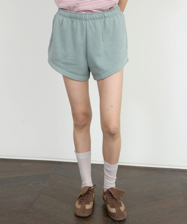 미네랄 워싱 마이크로 스웻쇼츠 [KHAKI]