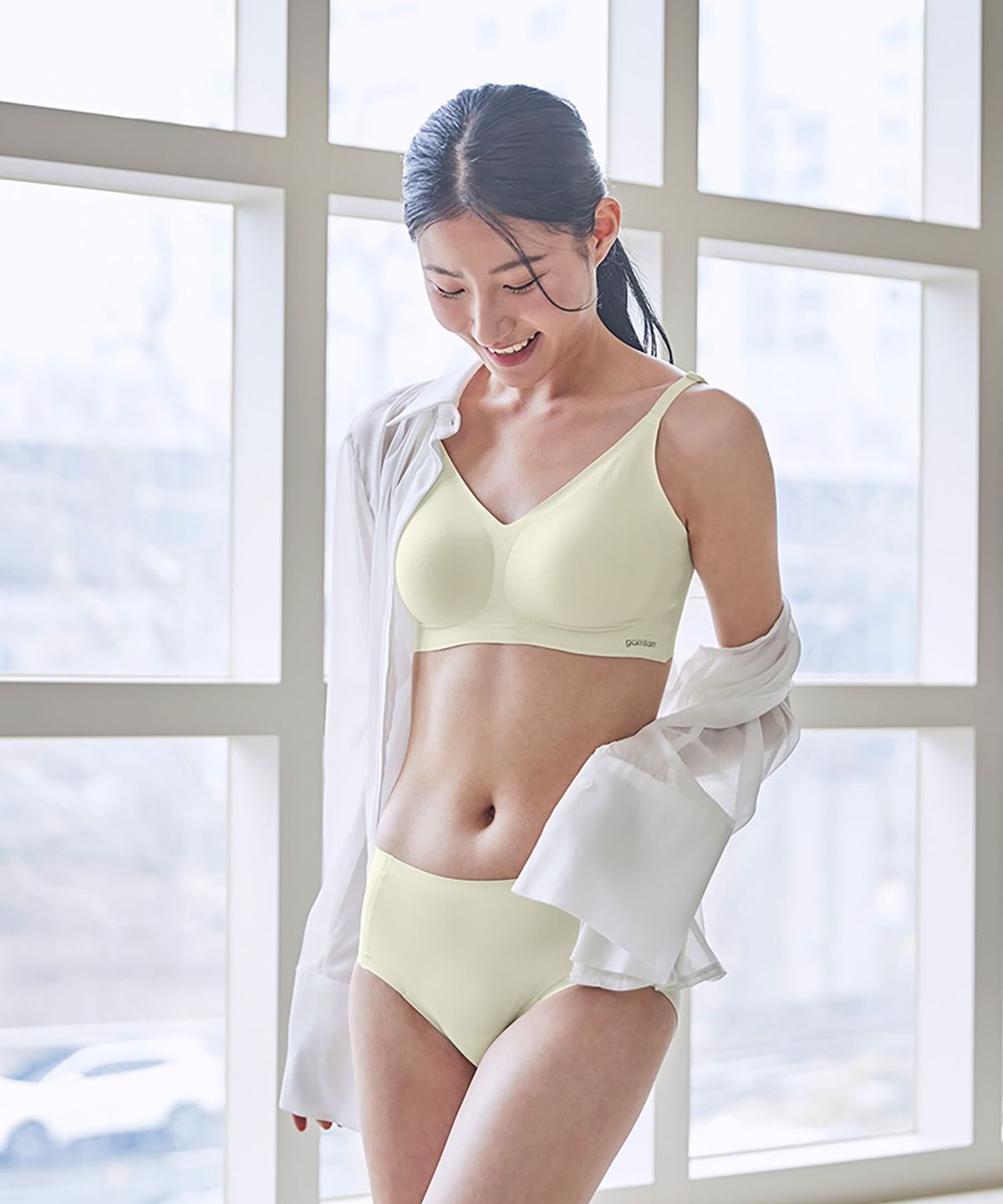 감탄(GAMTAN) 인견쿨 베이직 후크형 브라 단품