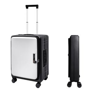 레이탄 20인치 캐리어 블랙 화이트 접었을때 부피가 반으로 줄어드는 접이식 폴딩 캐리어