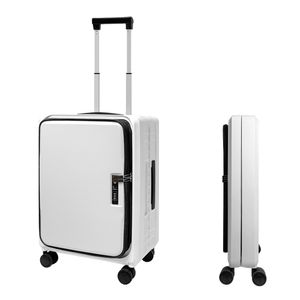 레이탄 20인치 캐리어 화이트 접었을때 부피가 반으로 줄어드는 접이식 폴딩 캐리어