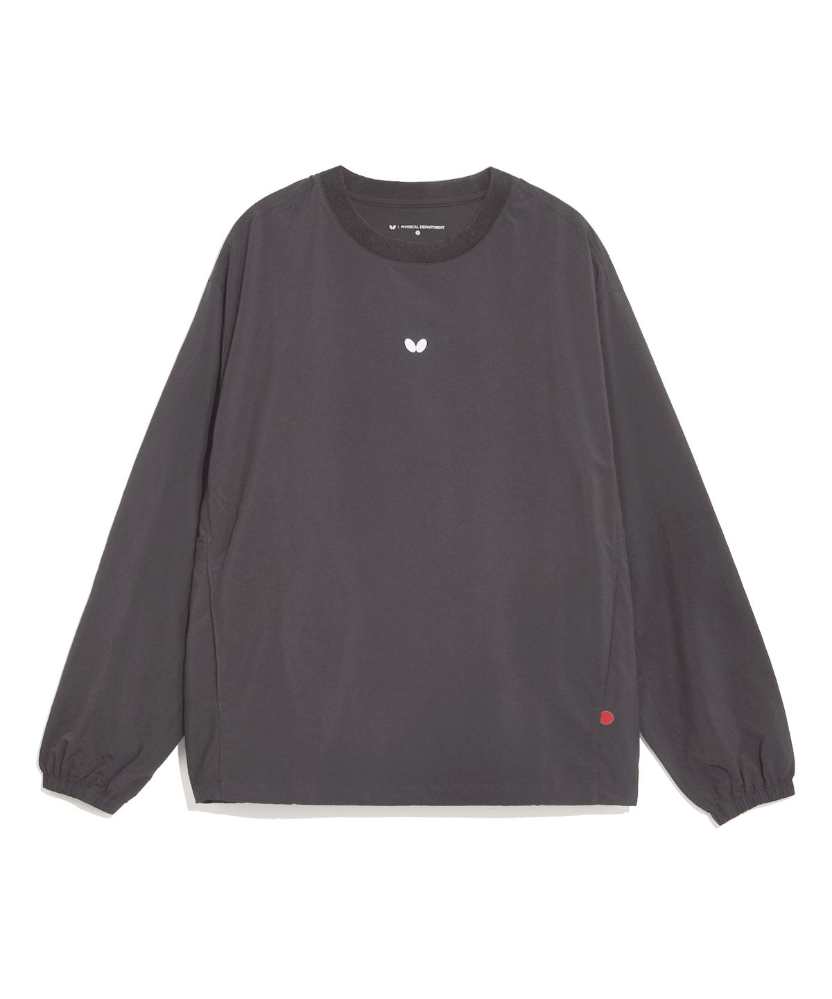 버터플라이 스포츠웨어(BUTTERFLY SPORTSWEAR) 액티브 트랙 롱 슬리브 차콜