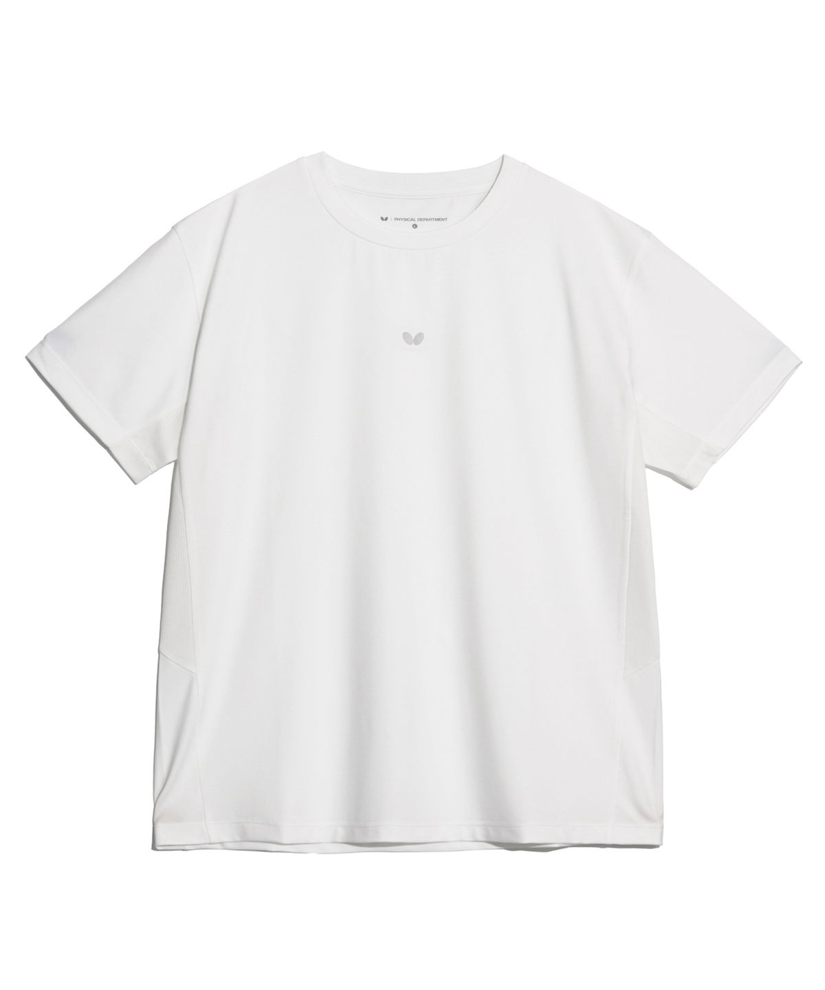 버터플라이 스포츠웨어(BUTTERFLY SPORTSWEAR) 퀵 드라이 오버핏 반팔티셔츠 화이트
