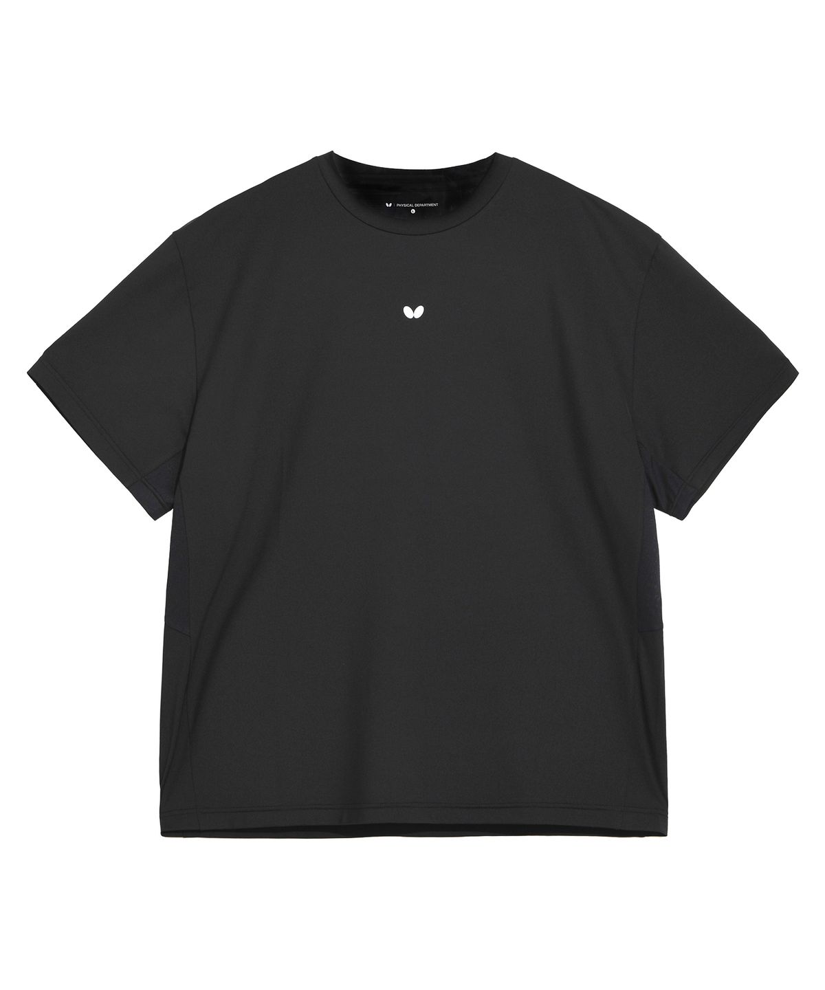 버터플라이 스포츠웨어(BUTTERFLY SPORTSWEAR) 퀵 드라이 오버핏 반팔티셔츠 블랙