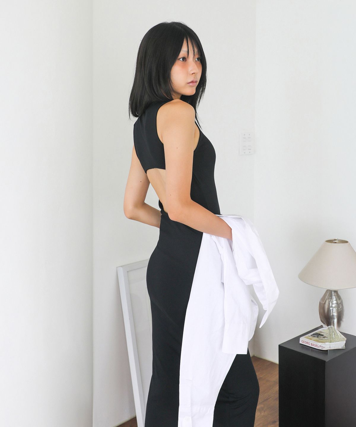 탑걸(TOPGIRL) CUT OUT BACK LONG DRESS_T216DS504