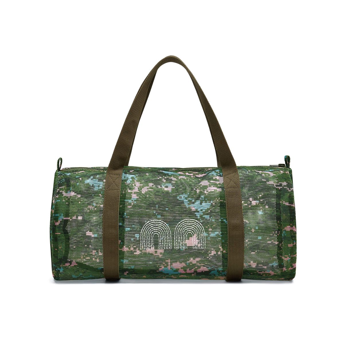 낫뉴(NOT NEW) Mesh Boston Bag Pink Camo
