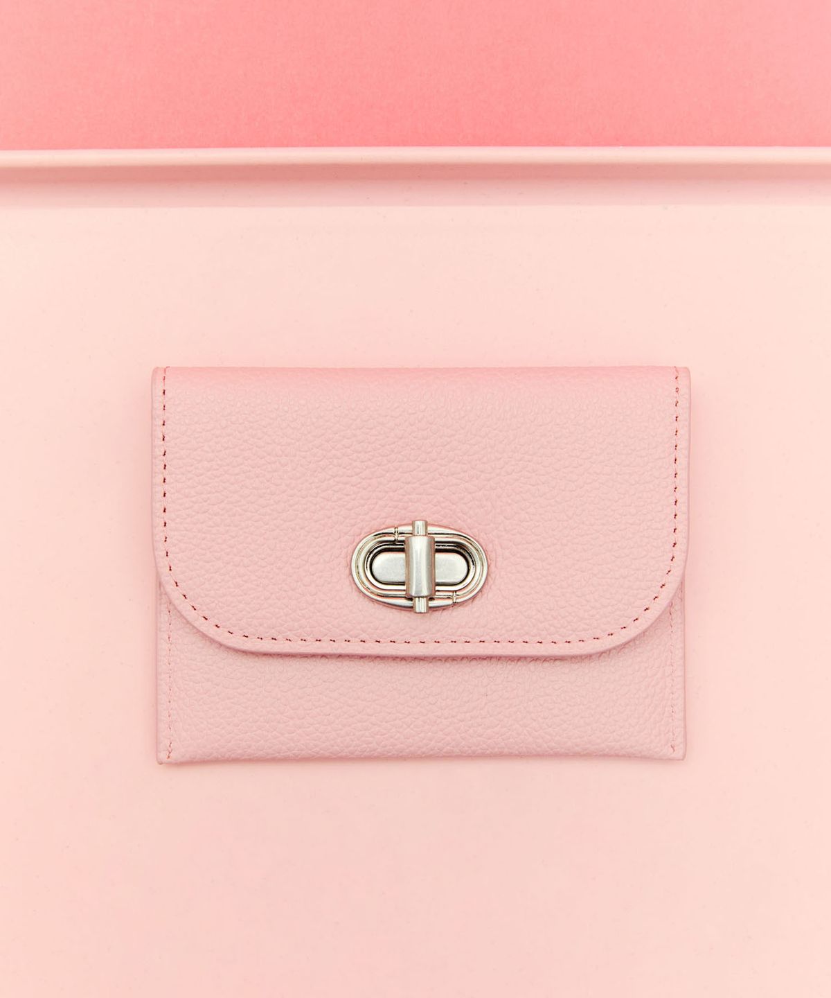 질스튜어트액세서리(JILLSTUART ACC) [AUBE] 가죽 오브 장식 2단 카드지갑 3color