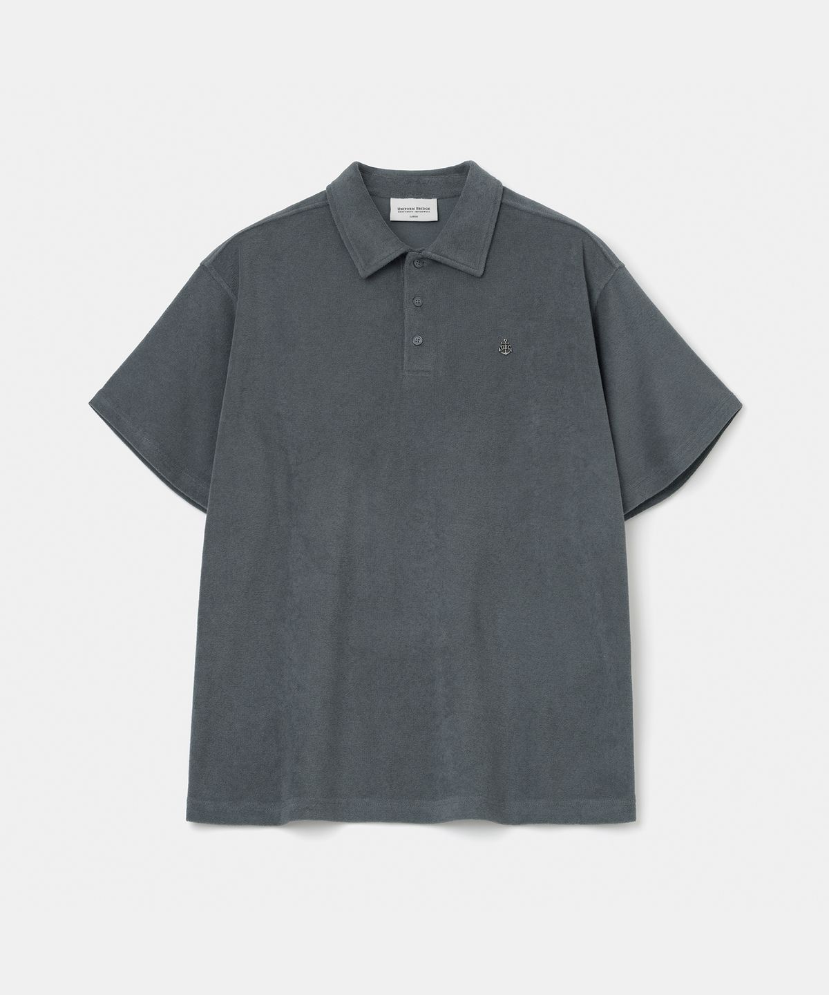 유니폼브릿지(UNIFORM BRIDGE) terry s/s t-shirt charcoal