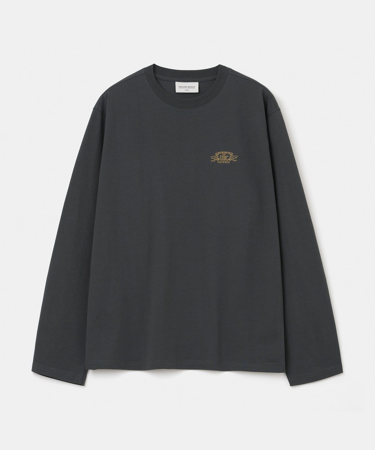 유니폼브릿지(UNIFORM BRIDGE) ubc basic l/s t-shirt charcoal