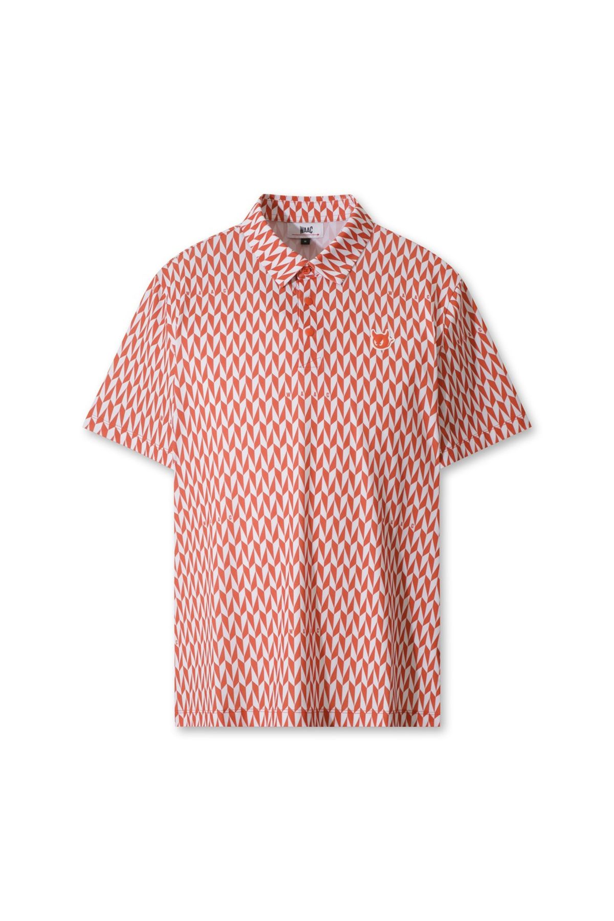 왁(WAAC) Men Geometric Patterned Polo WMTCA25603ORX