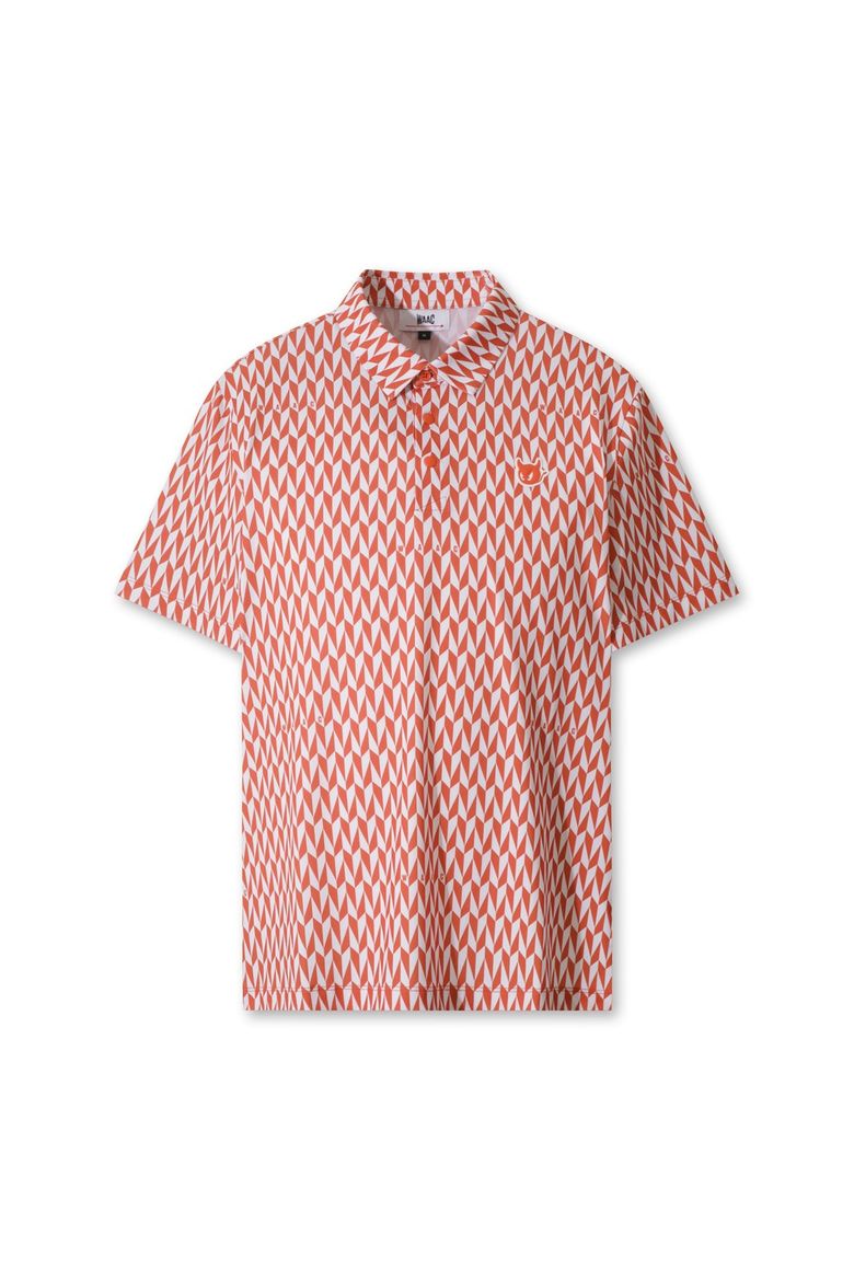 Men Geometric Patterned Polo WMTCA25603ORX