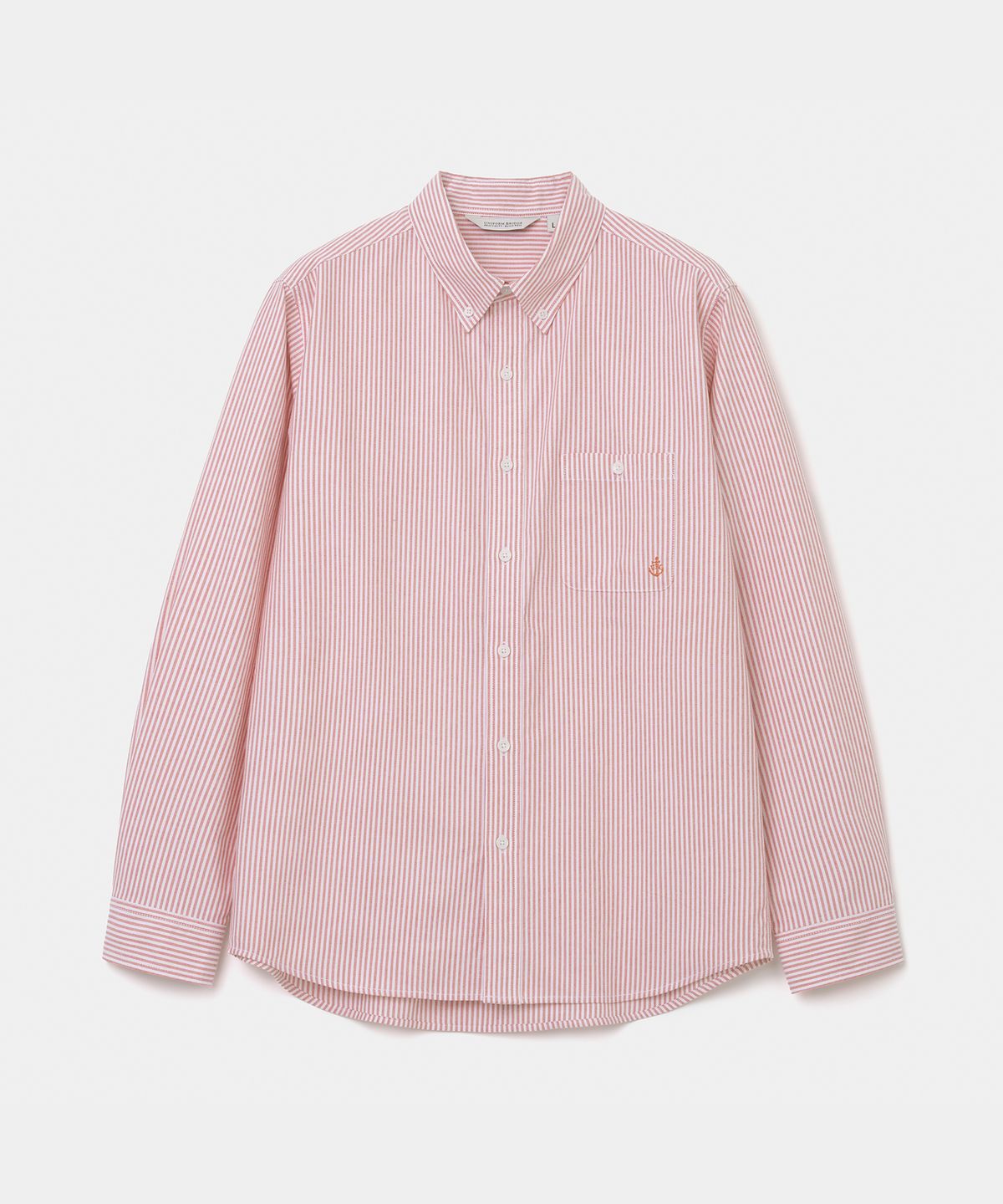 유니폼브릿지(UNIFORM BRIDGE) button down oxford shirt red stripe