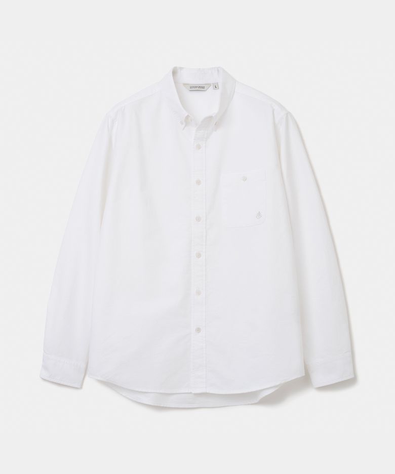 button down oxford shirt white