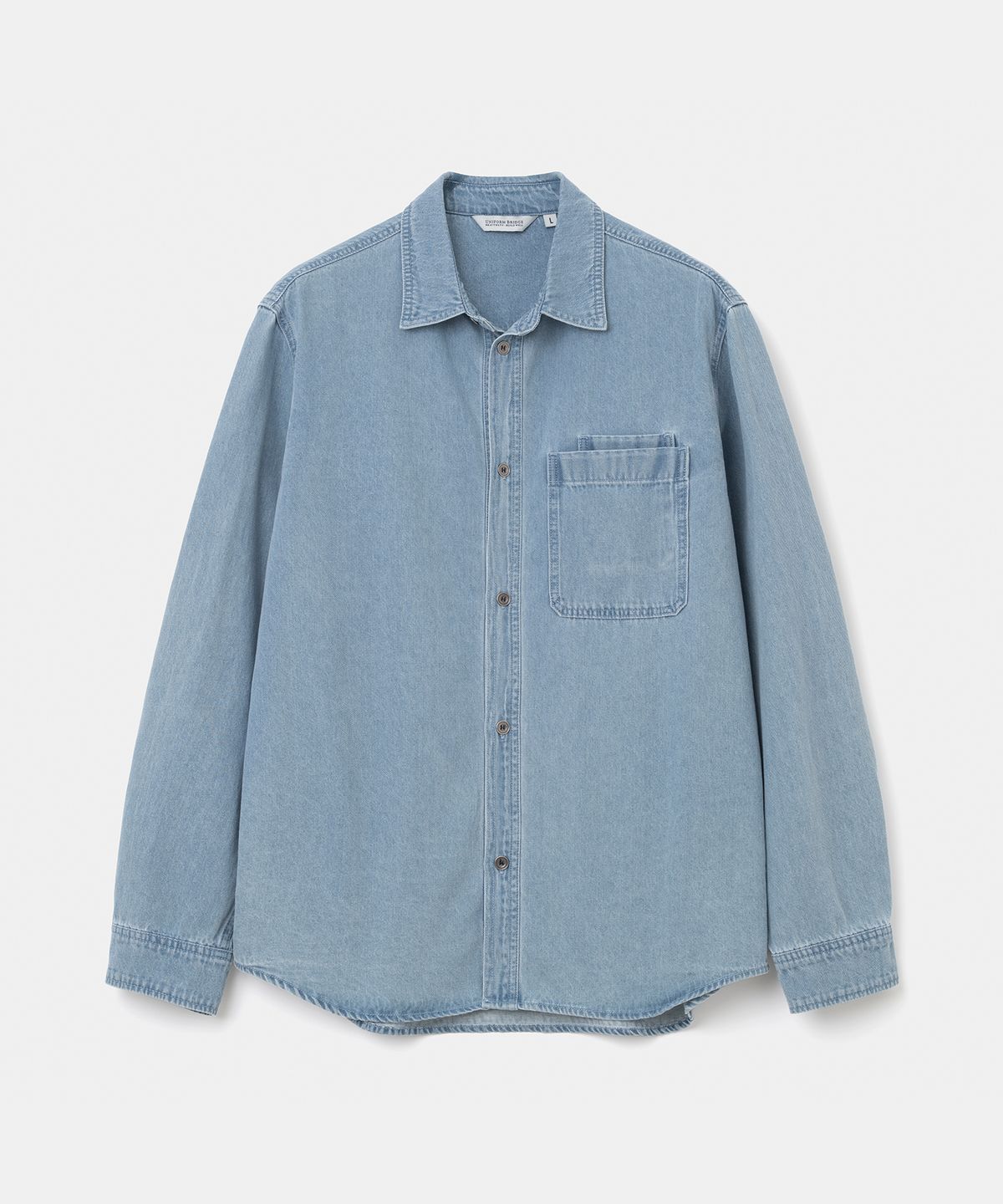 유니폼브릿지(UNIFORM BRIDGE) denim pocket shirt 7oz indigo
