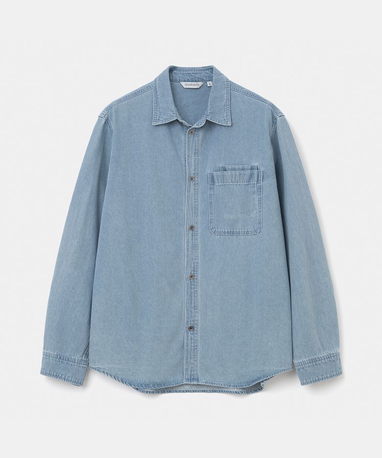 denim pocket shirt 7oz indigo