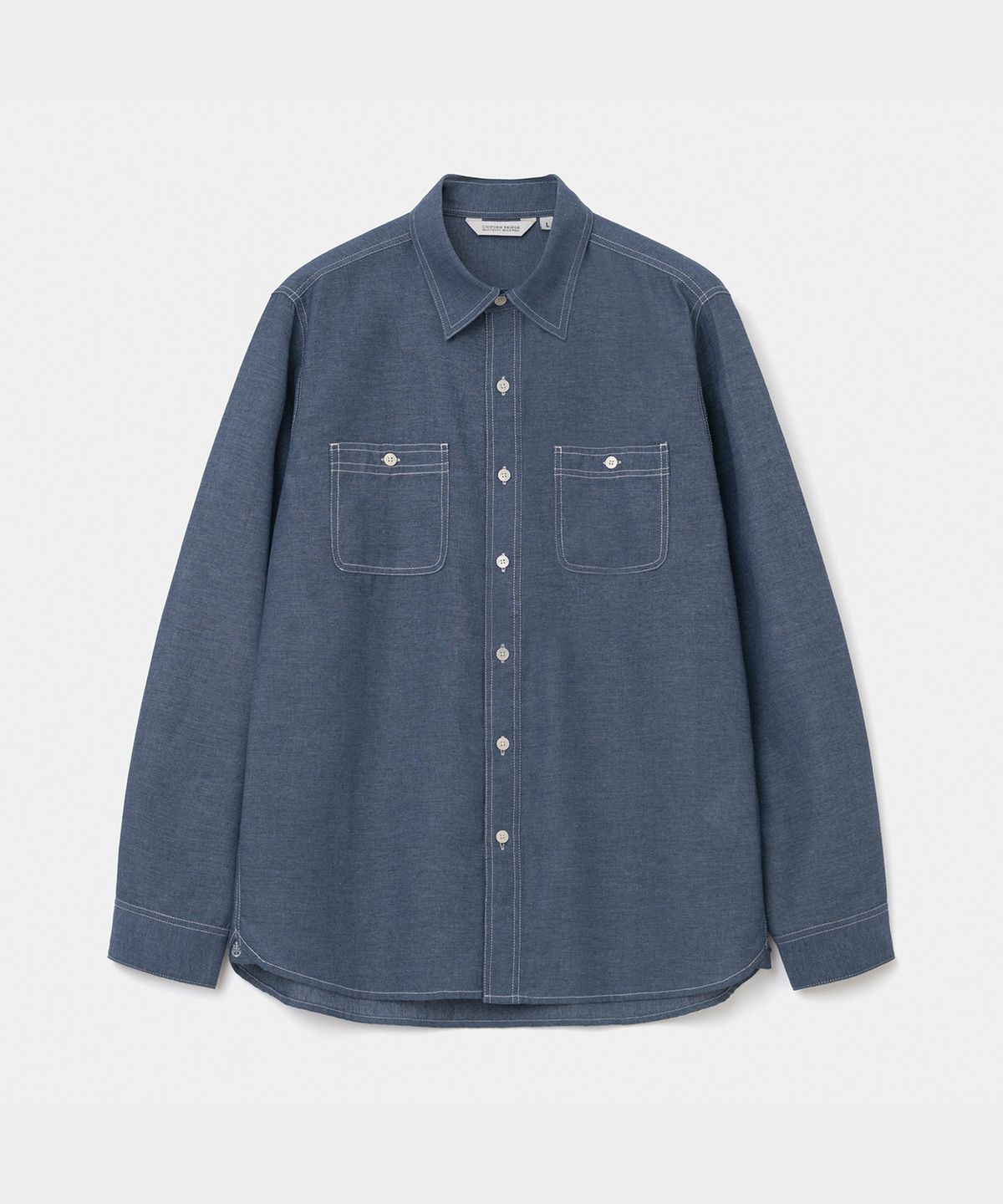유니폼브릿지(UNIFORM BRIDGE) chambray shirt navy