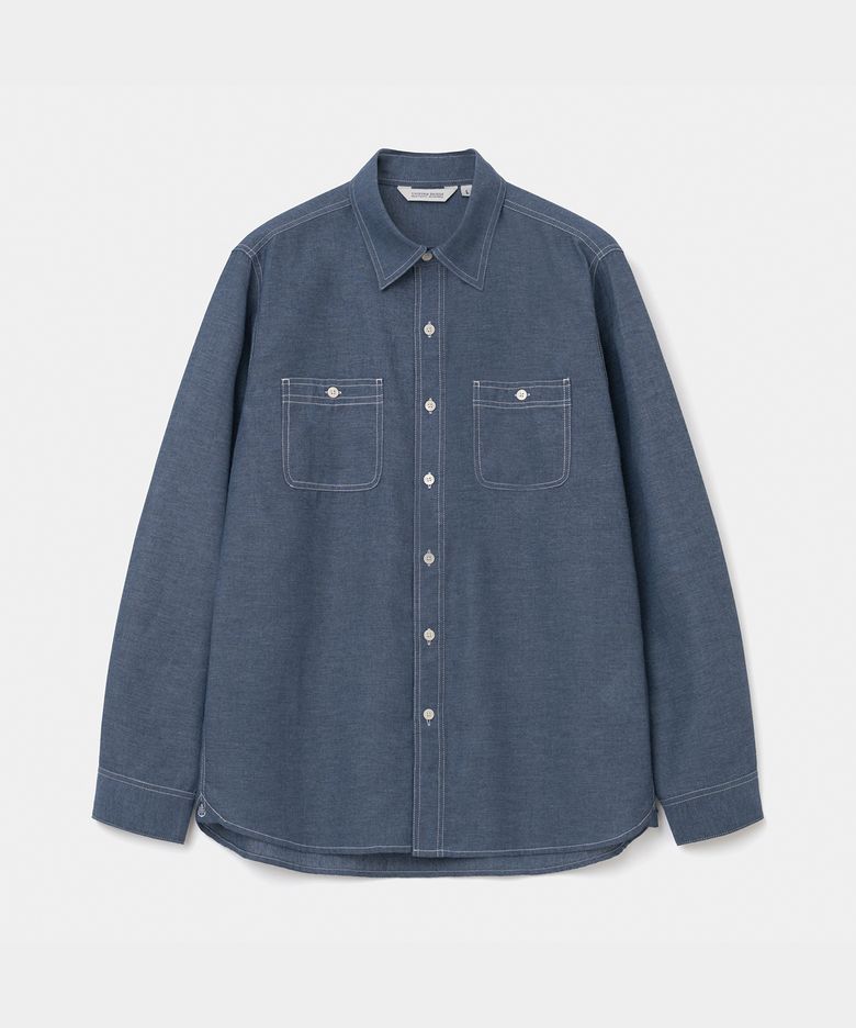 chambray shirt navy