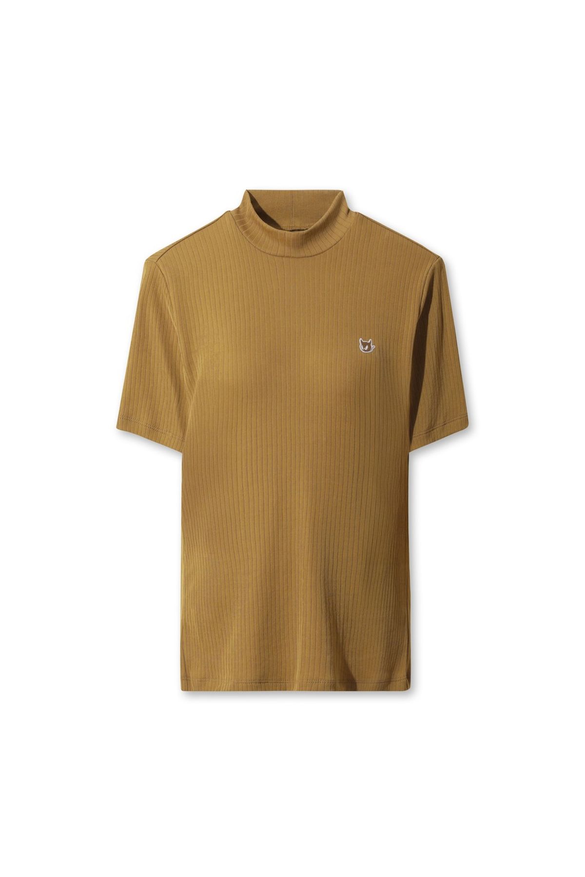 왁(WAAC) Women Ribbed Mockneck Top WWTCA25602BRL