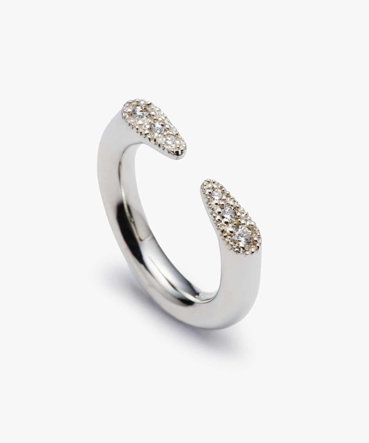 리에르시(LIERSI) 메두사 6diamonds 볼드 반지