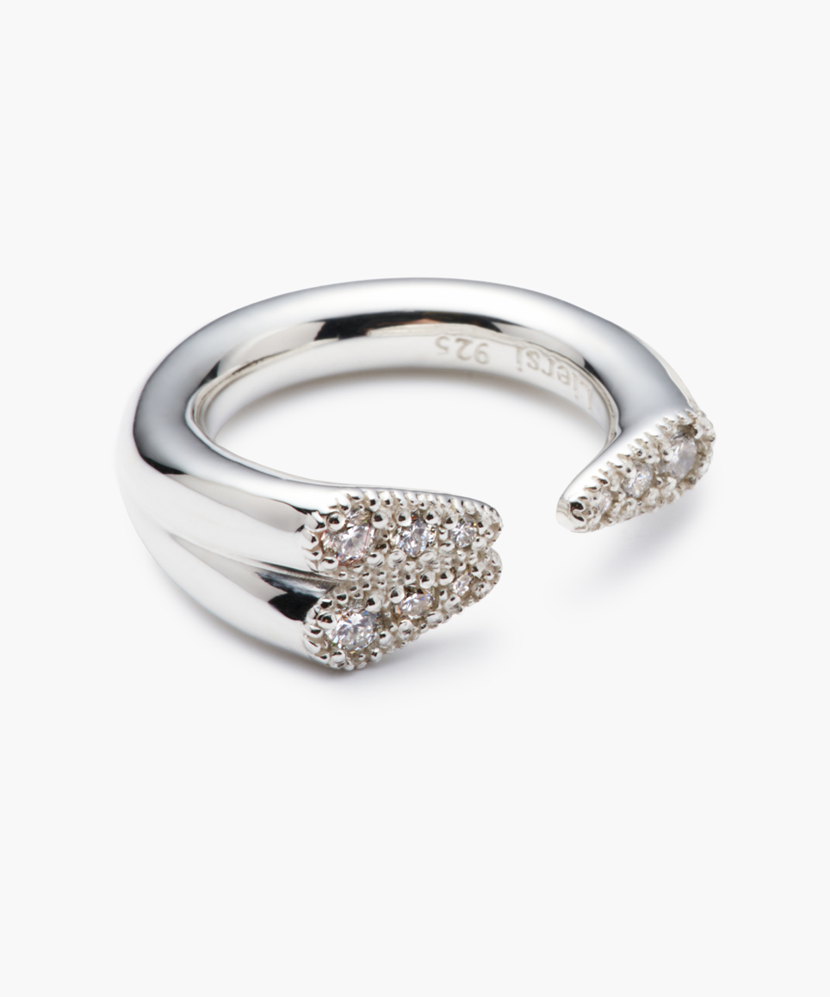 리에르시(LIERSI) 메두사 9diamonds 볼드 반지