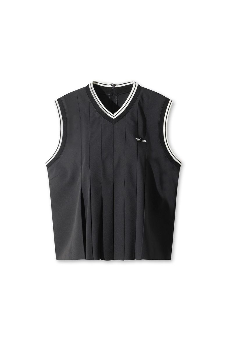 Women Jersey pleats vest WWVAA25605BKX
