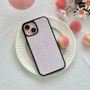 핑크 빙글뱅글 에폭시 케이스