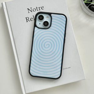 블루 빙글뱅글 에폭시 케이스