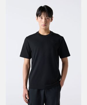 듀얼리스 라운드 반팔 티셔츠 블랙(SQ323DTS72)