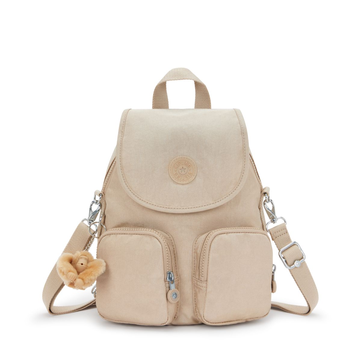 키플링(KIPLING) 백팩 파이어플라이업 Sparkled Beige