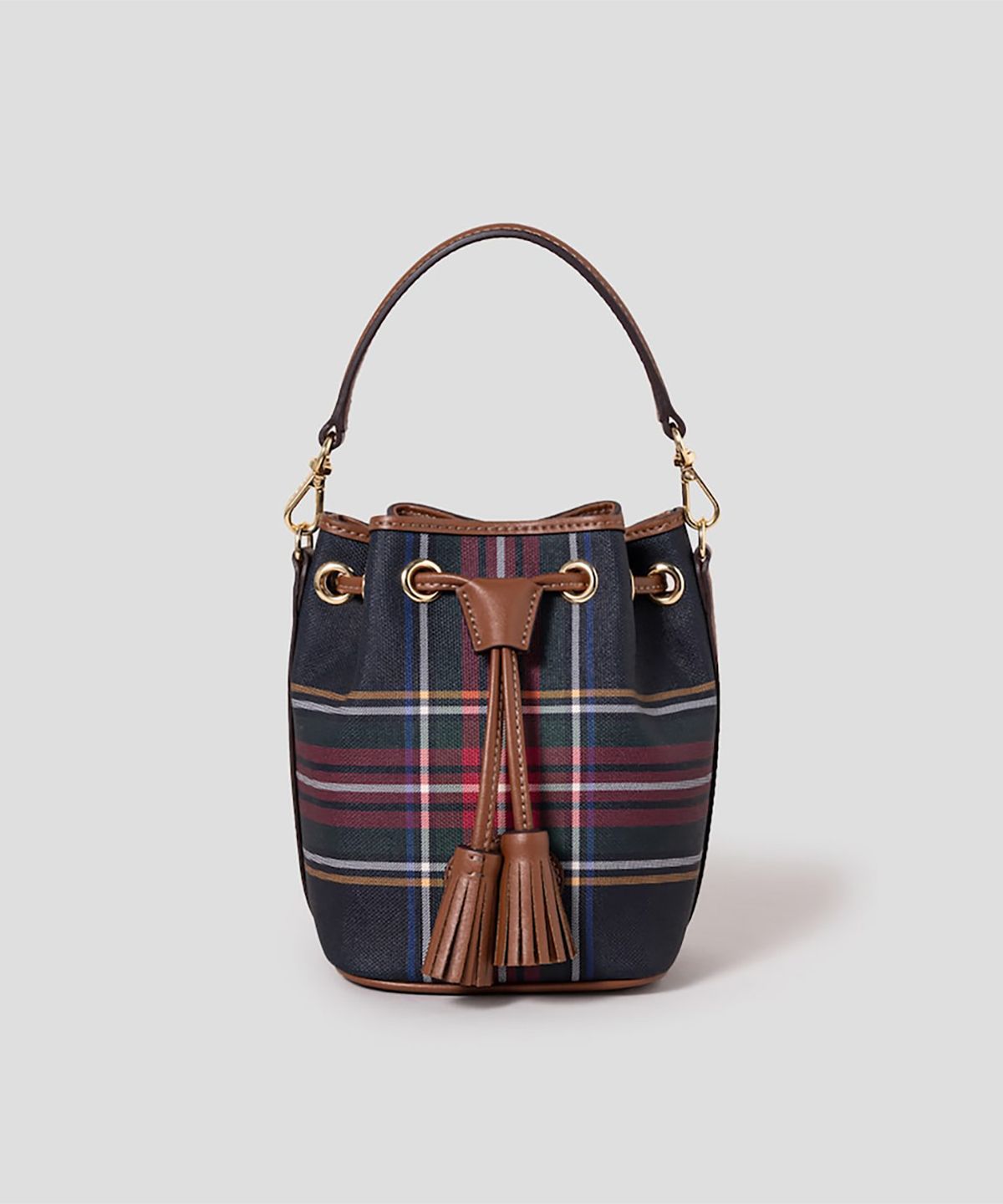 빈폴 액세서리(BEANPOLE ACCESSORY) 클래식 체크 복조리 백  네이비