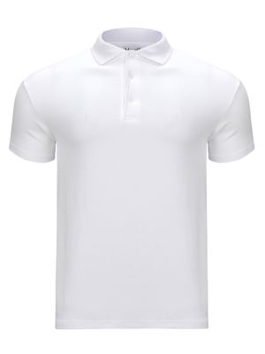 프리미어 모달 머슬핏 카라티셔츠 화이트